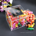 Ясный Плексиглас сладкий Коробка роскошный Оптовая продажа коробки небольшие акриловые конфеты 